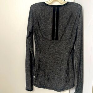 Lululemon Love your Melon V neck mesh long sleeve
